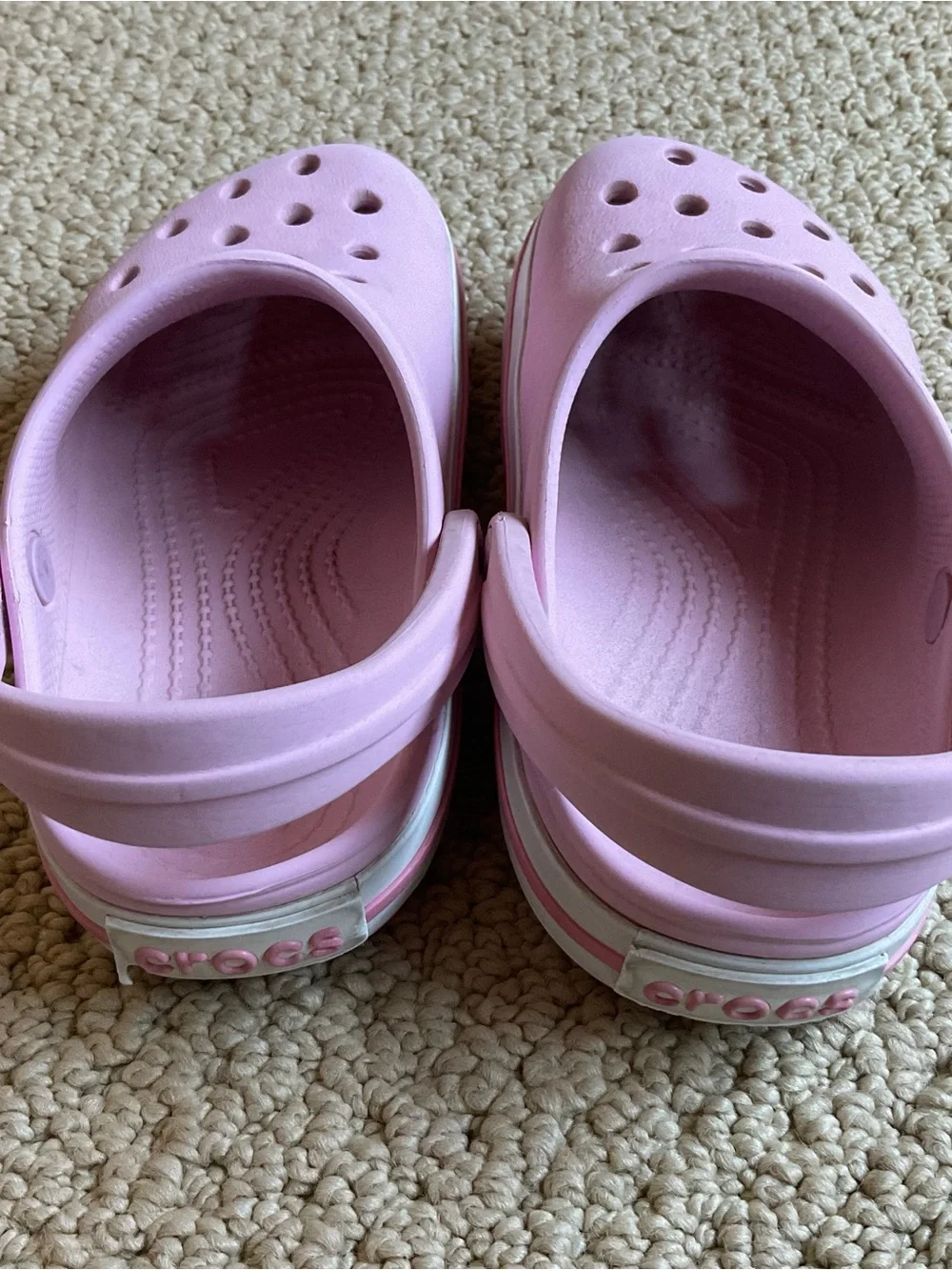 Kids' Crocs Light Pink Platform Clog Size 10
